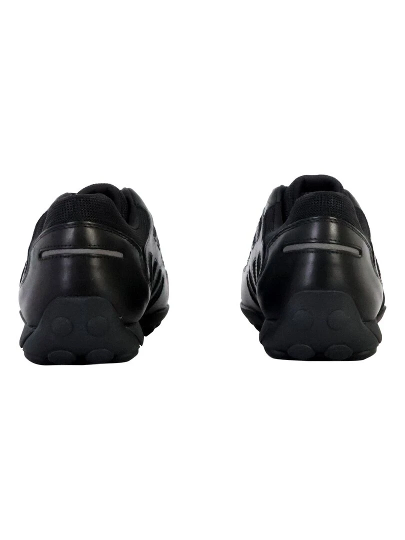 Basket Cuir Geox Snake   Noir
