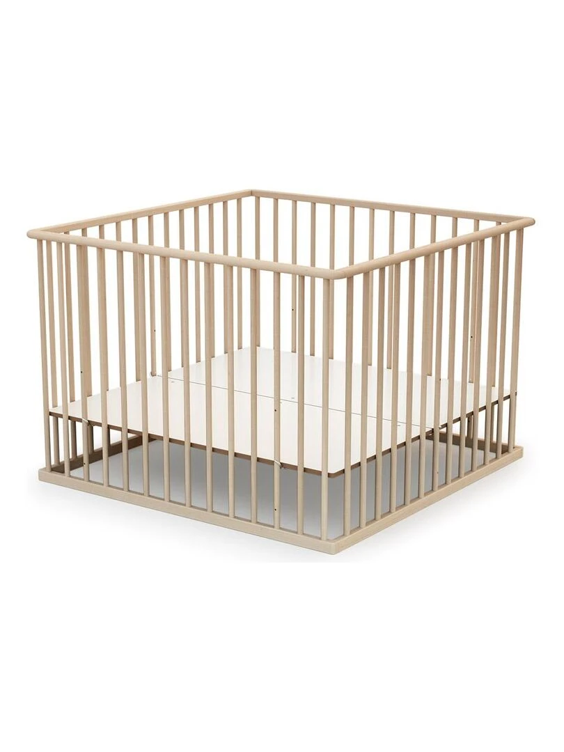 WEBABY Parc fixe 100x100cm Marron clair
