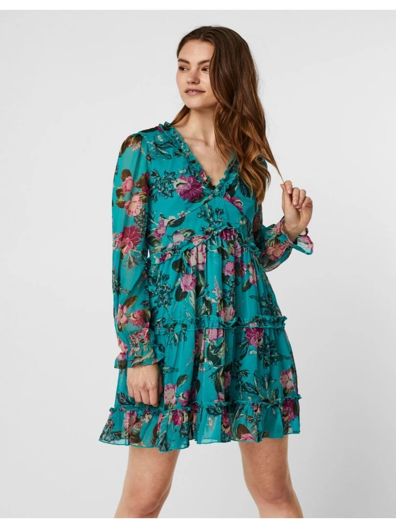 Robe courte Vero Moda Bleu