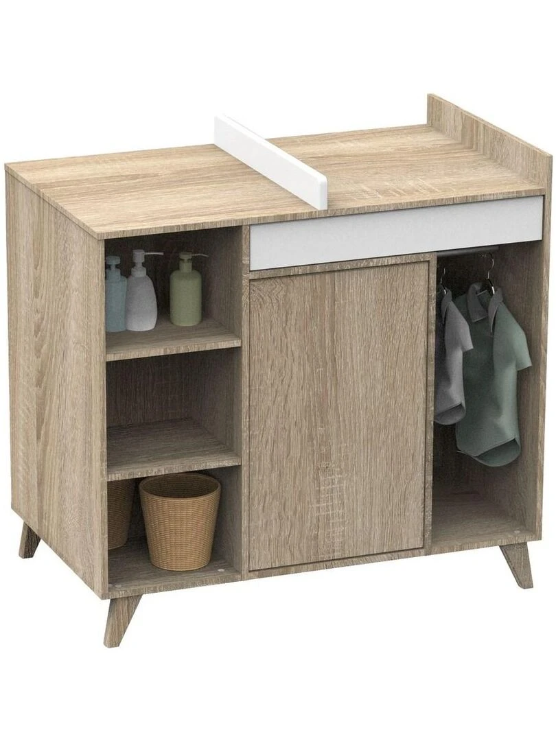 Commode à langer évolutive en bureau SAUTHON Blanc