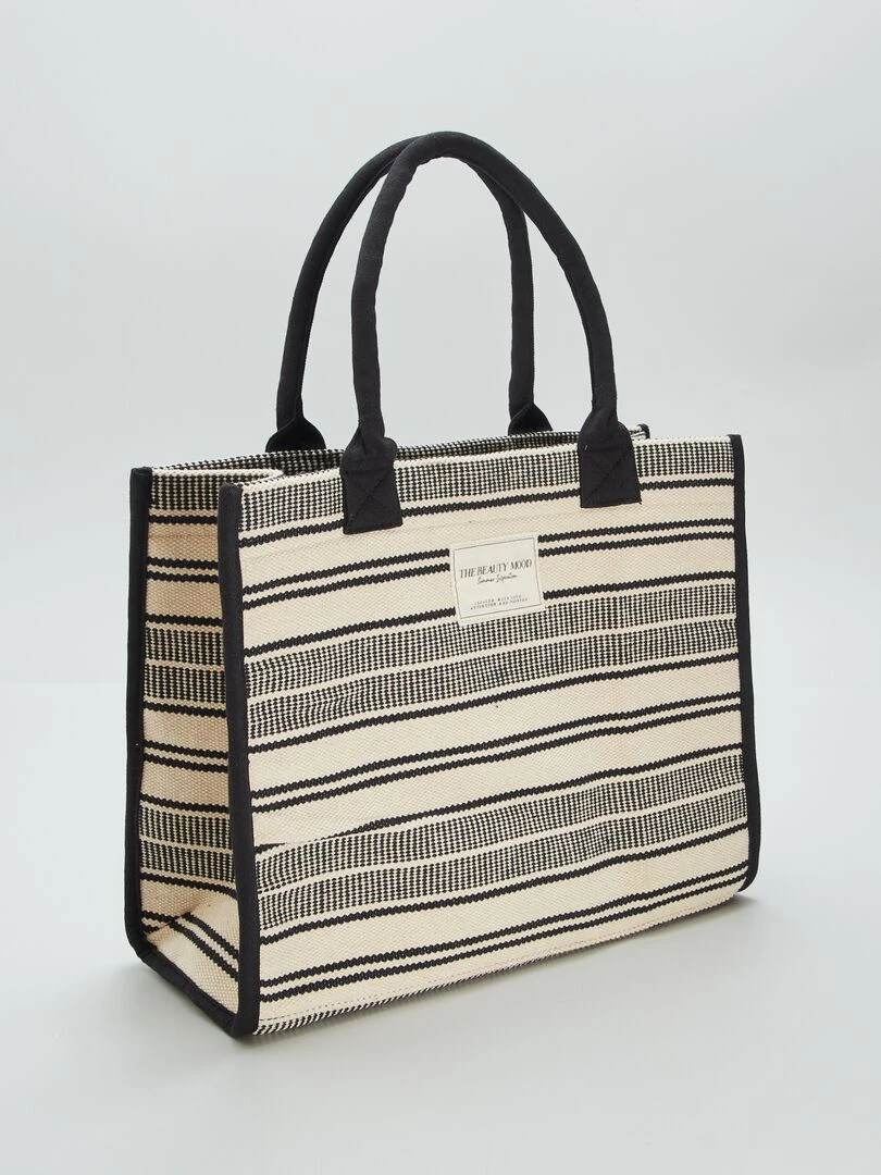 Sac cabas imprimé Noir