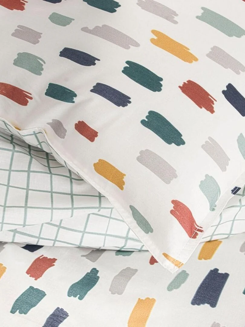 Housse de couette  Sunshine Hanko + taie(s) 100% coton 57 fils   Blanc
