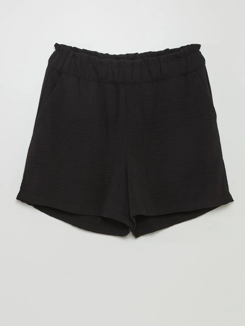 Short fluide 'JDY' noir