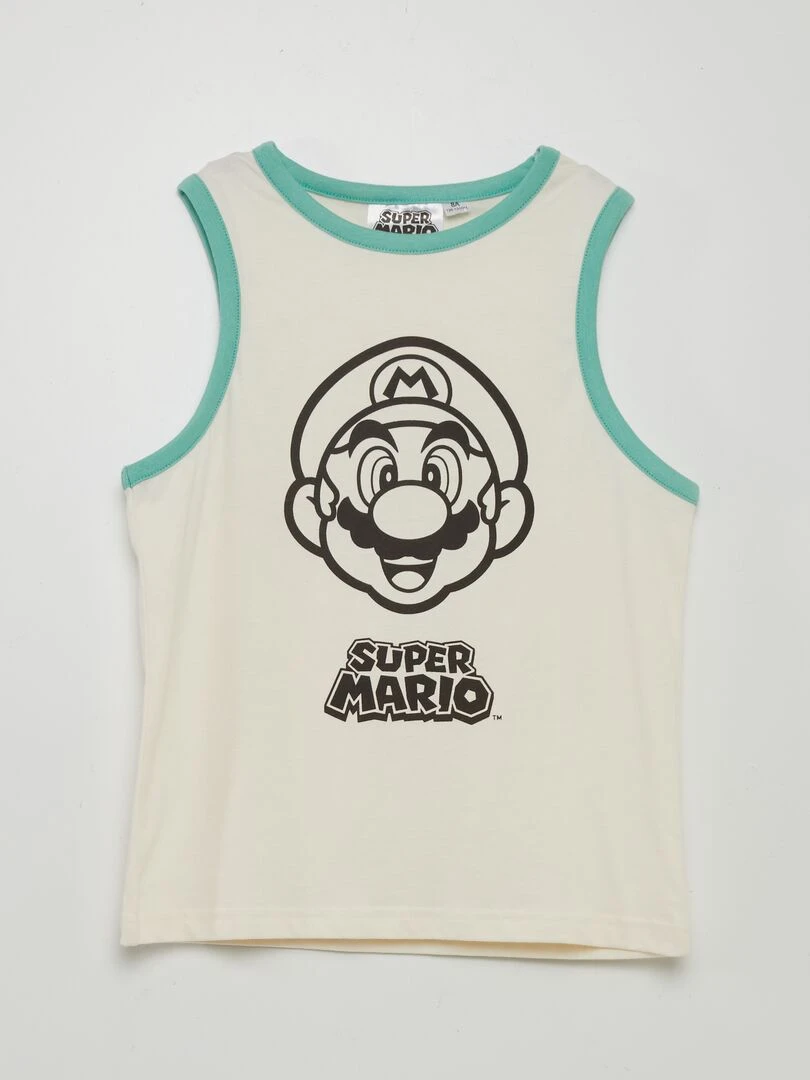 Ensemble de pyjama court 'Super Mario' 2 pièces Vert