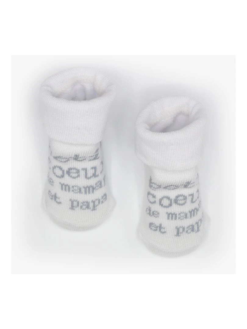 Chaussettes bébé Kinousses Blanc