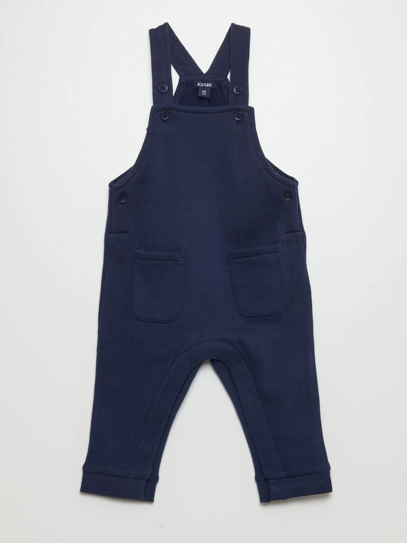 Salopette en molleton avec bretelle ajustable Bleu marine