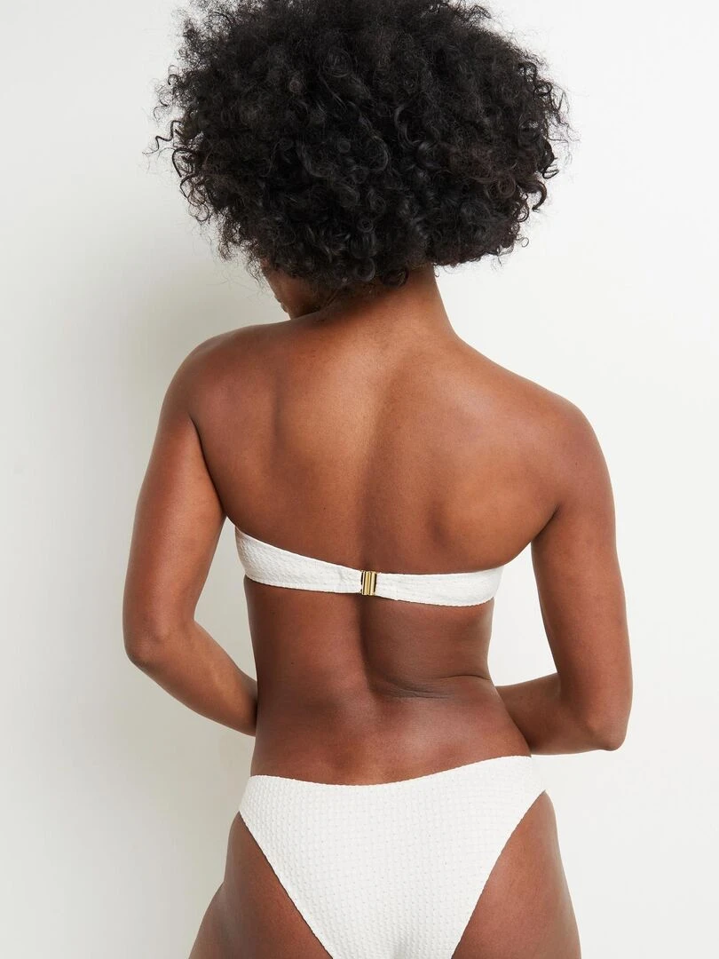 Maillot de bain triangle Maud RougeGorge Lingerie Blanc