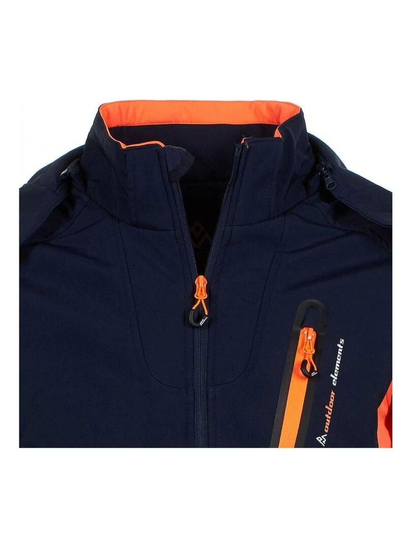Blouson softshell homme CAVYBA   PEAK MOUNTAIN   Bleu marine