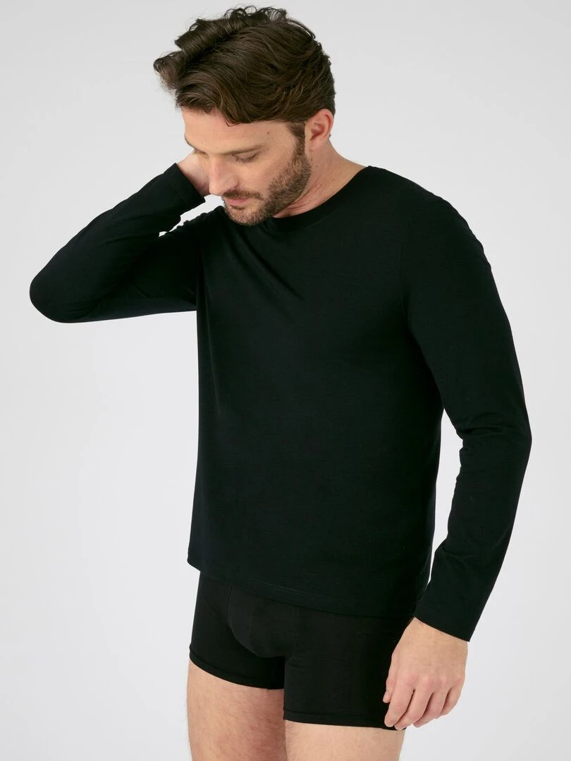 T shirt thermorégulant Damart Noir