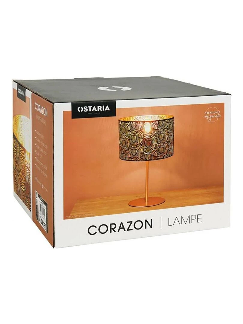 Lampe métal Phoenix H64   Doré/or
