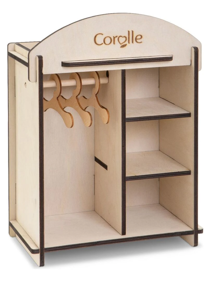 Armoire (dressing) en bois pour poupon et poupée N/A