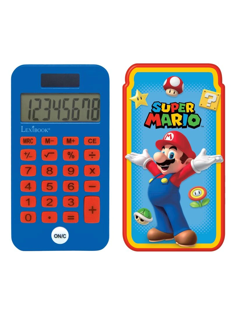 Calculatrice De Poche Avec Couvercle De Protection Mario N/A