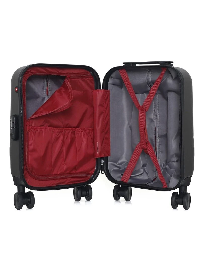 SWISS KOPPER   VALISE CABINE XS USTER 4 ROUES 46 CM   Gris foncé