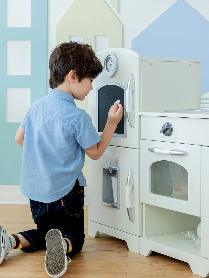 Cuisine enfant Little Chef dinette en bois blanche fille garçon jeux TD 11413W   N/A