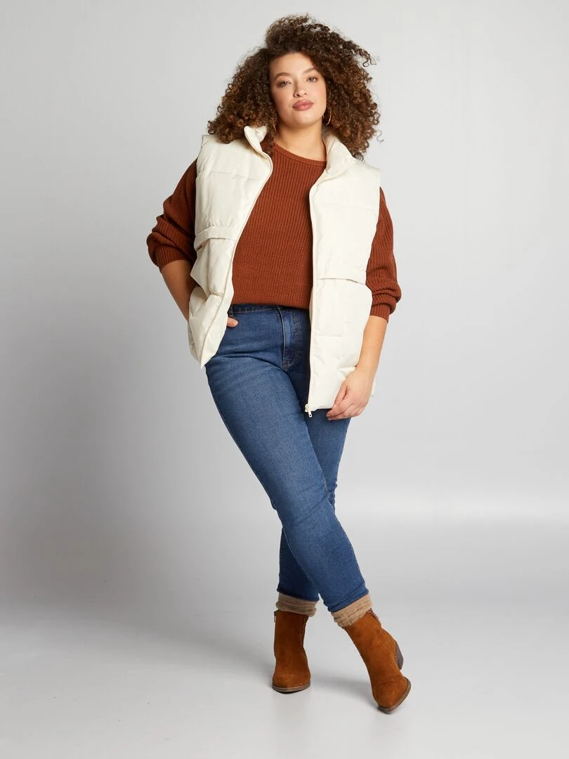 Doudoune sans manches BEIGE