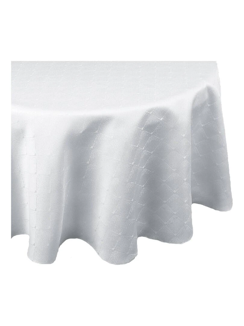 Nappe ronde outdoor esprit bord de mer   Blanc