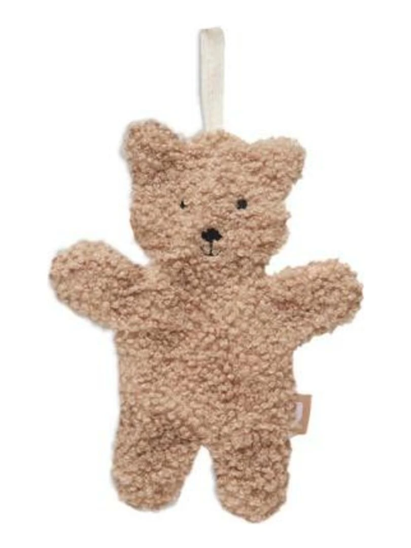 Attache Sucette Teddy Bear Biscuit Jollein Marron