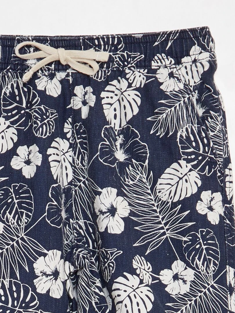 Short de bain imprimé   Marine