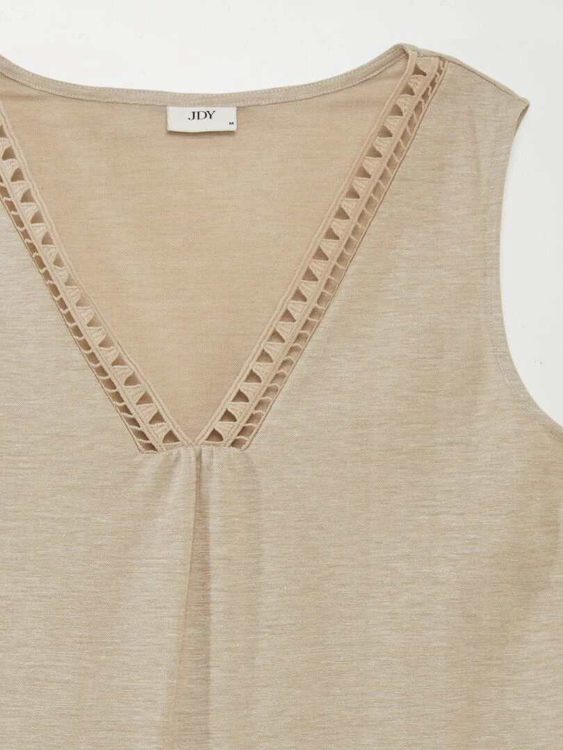 Débardeur sans manches Beige