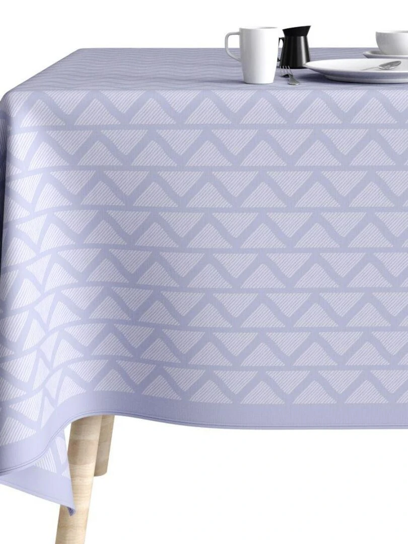 Nappe rectangulaire anti tache en Coton   Tana Glycine   Violet