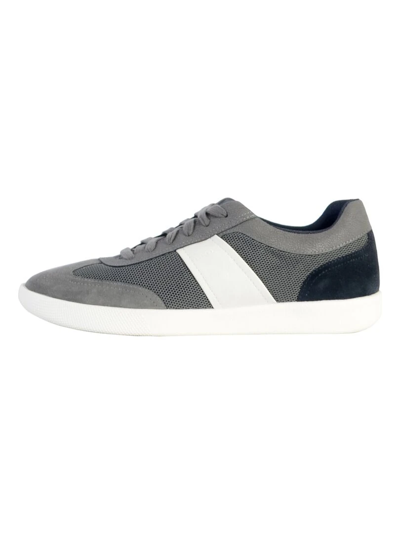 Basket Cuir Geox U Rieti Mesh Gris