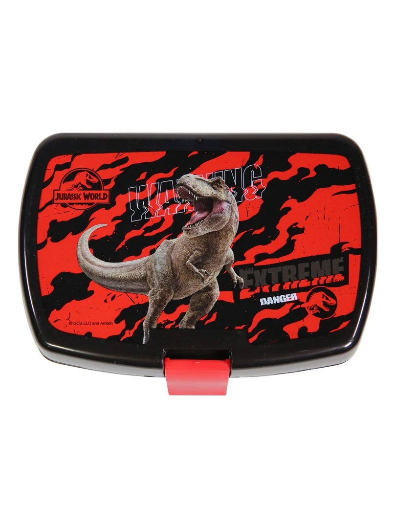 BAGTROTTER Boite Déjeuner et gourde en plastique 380ml Jurassic World Noir N/A