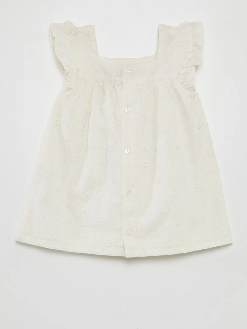 Robe en broderies anglaises Blanc