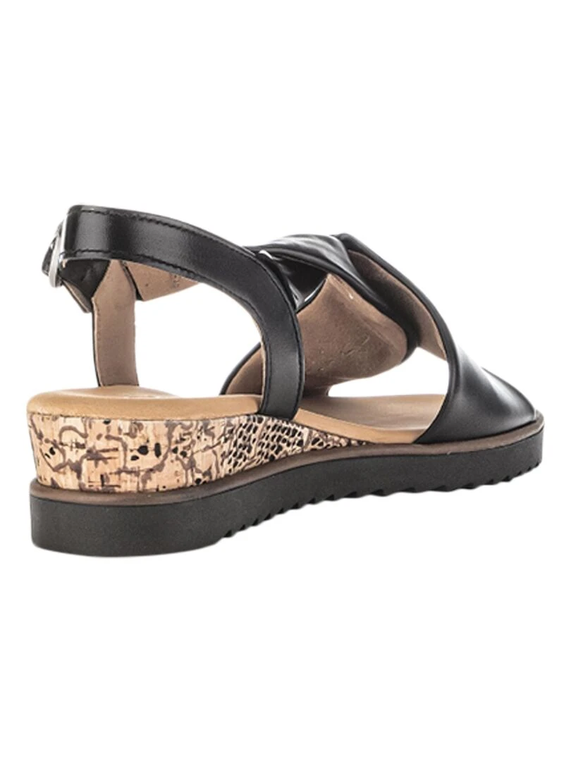 Sandale Cuir Gabor Lammnappa   Noir