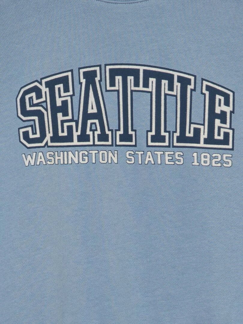 Sweat en french terry   So Easy   Bleu