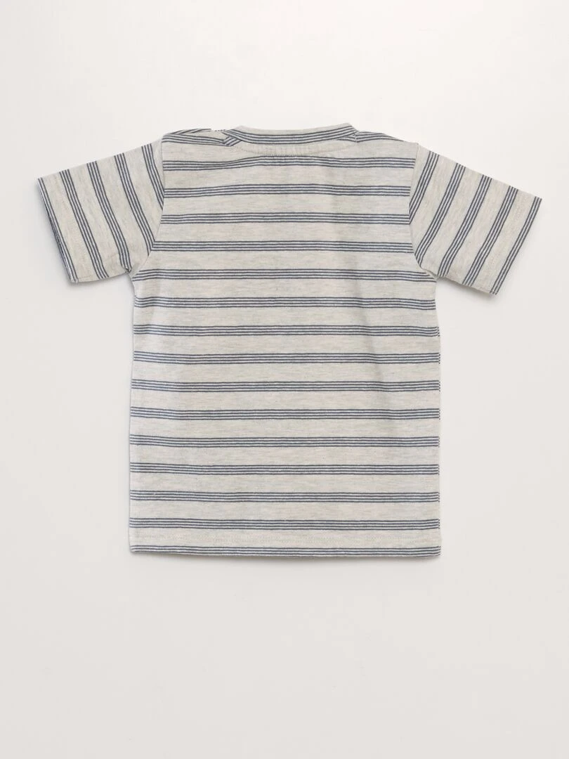 Ensemble T shirt et short   2 pièces   Bleu