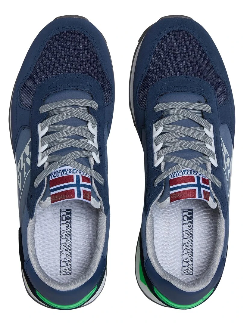 Basket Cuir Napapijri Stab   Bleu