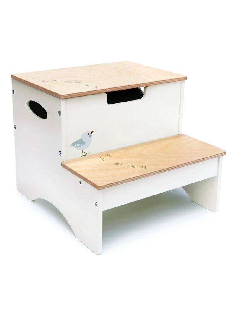 Marche pied forêt en bois Beige