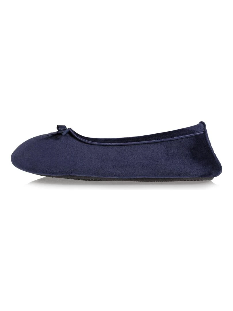Chaussons ballerines Femme Marine Petit Nœud   Bleu marine