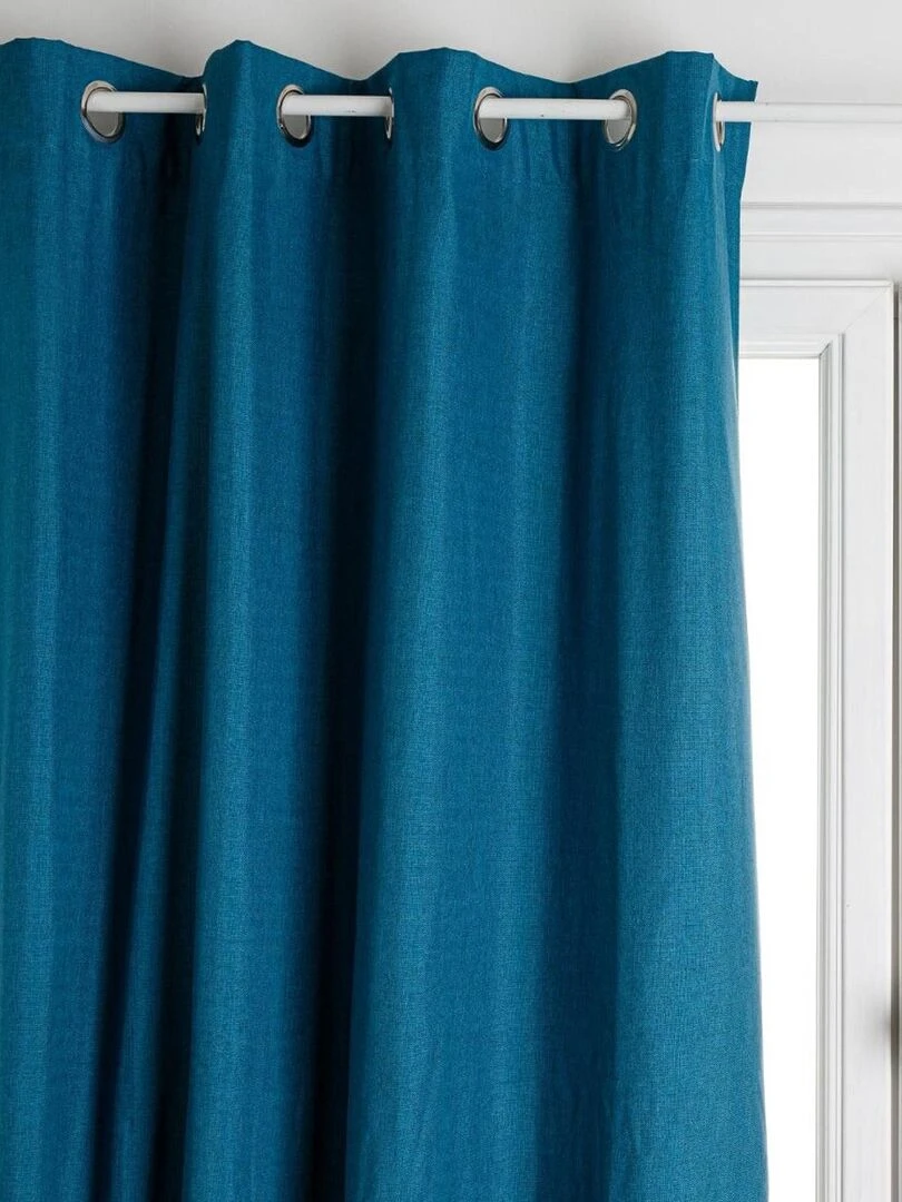 Rideau occultant total   Bleu canard