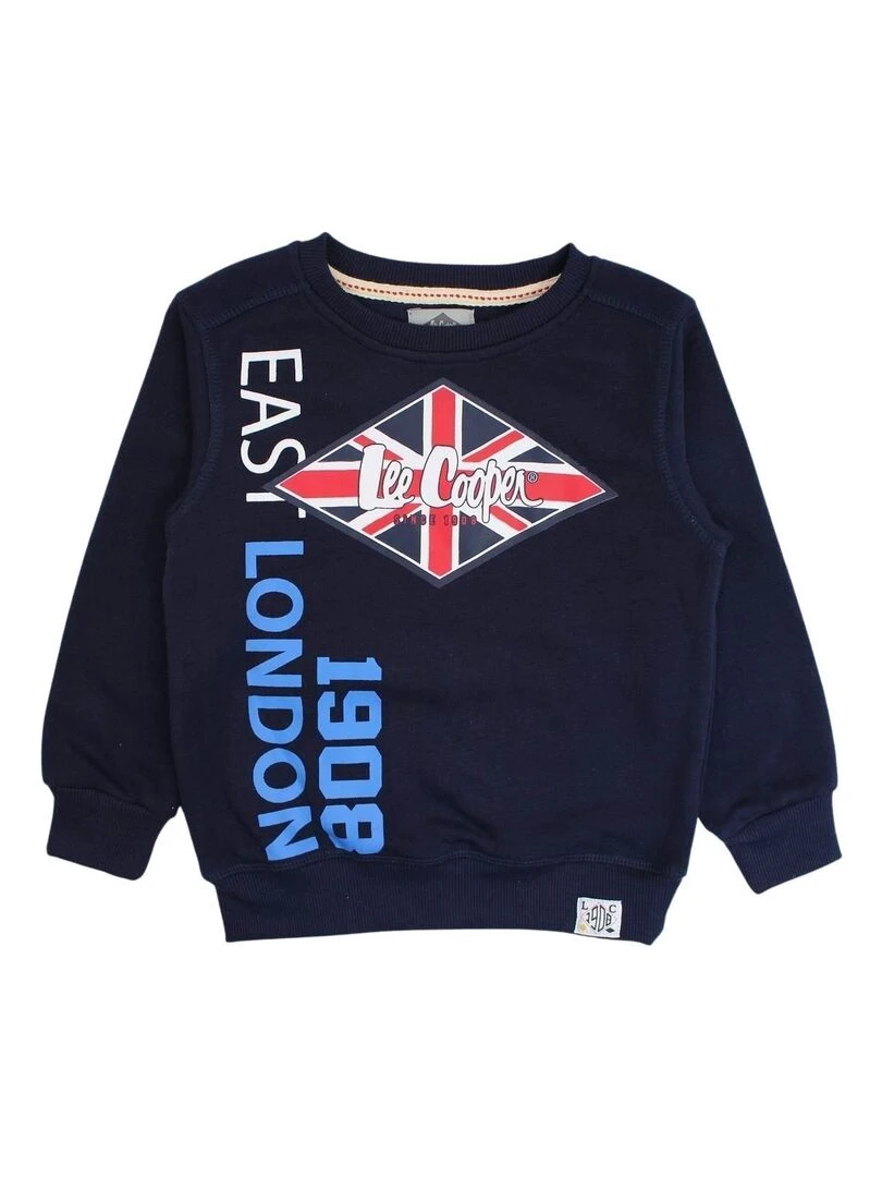 Lee Cooper Sweat garçon imprimé logo Bleu marine
