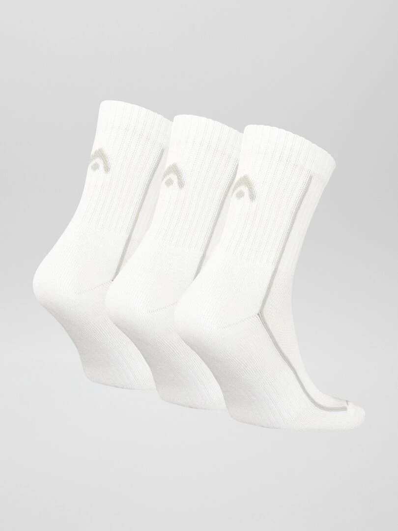 Lot de 3 paires de chaussettes 'HEAD' Blanc
