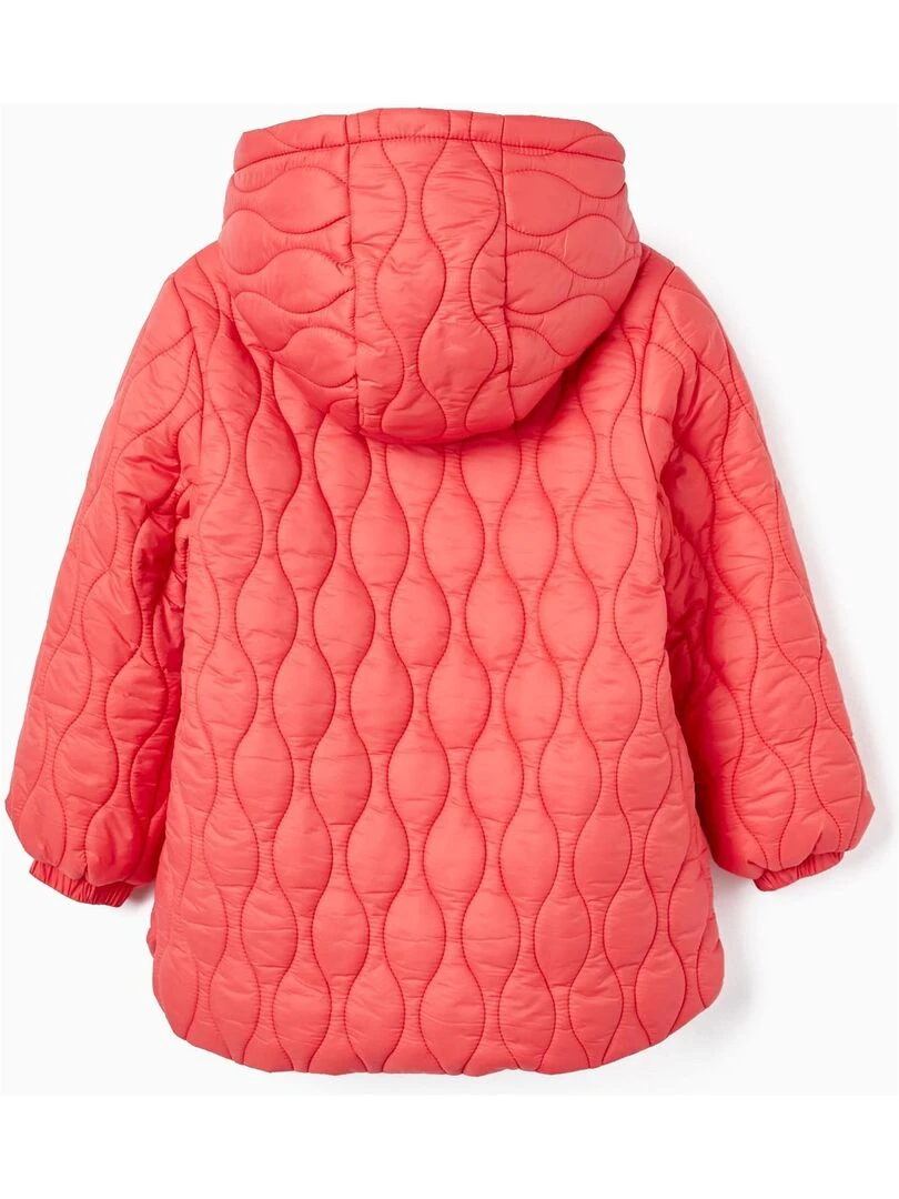Manteau Matelassé avec Capuche pour Fille SPRING BEGINS Rose