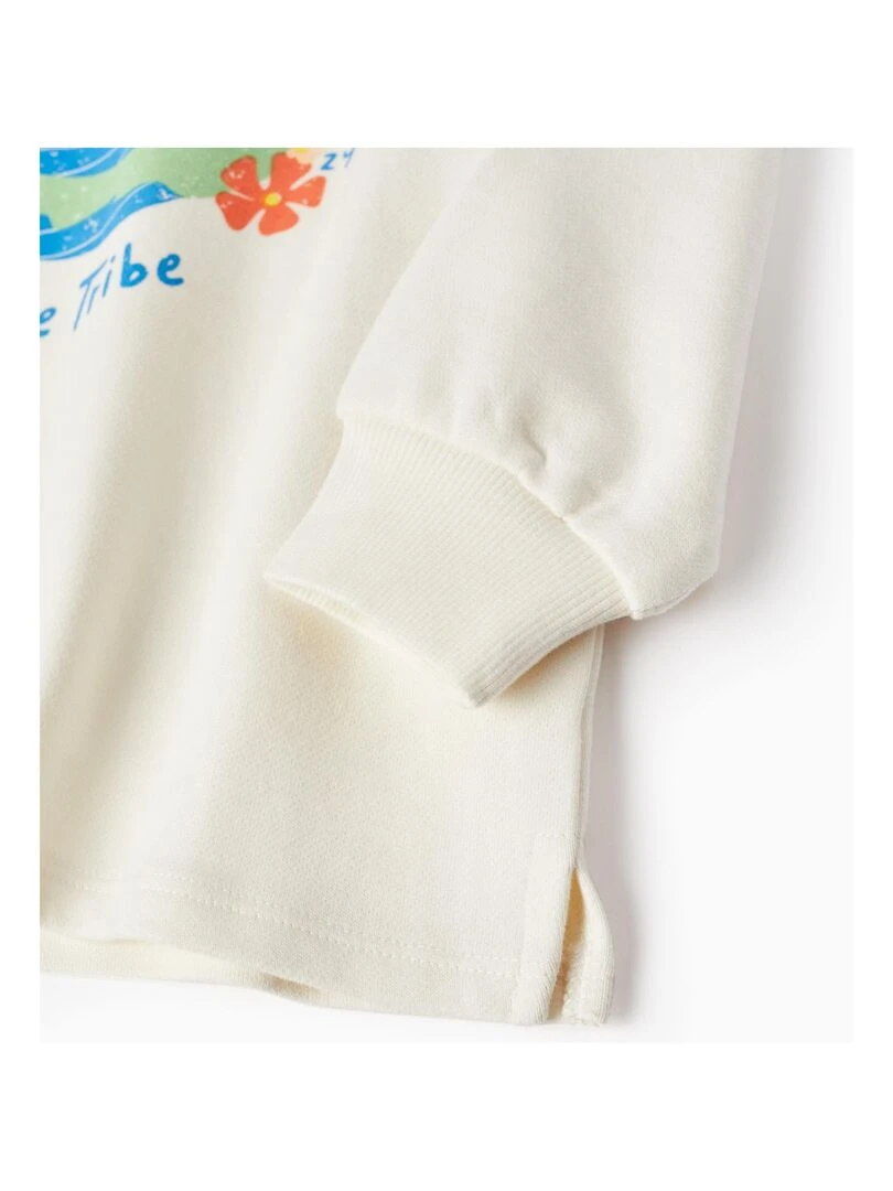 Pull en coton à capuche pour fille 'Wave Tribe'  THE WAVE TRIBE   Beige clair