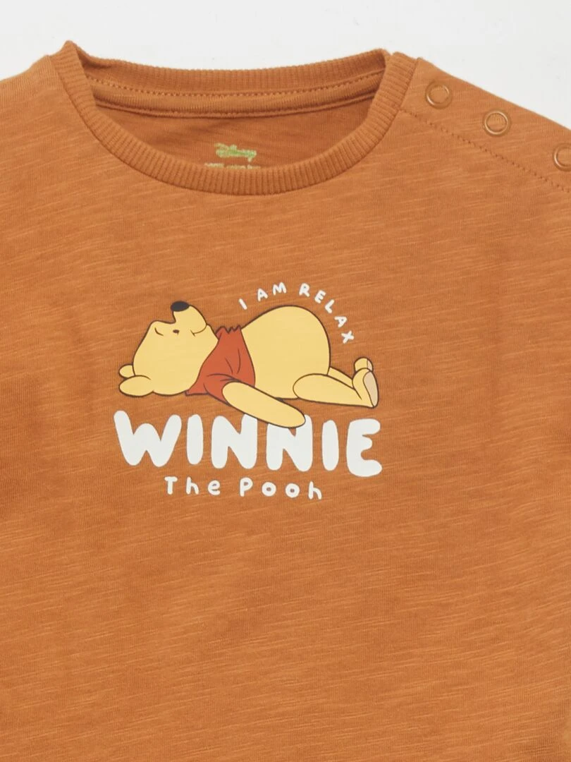 Ensemble salopette + t shirt 'Disney'   2 pièces   Marron