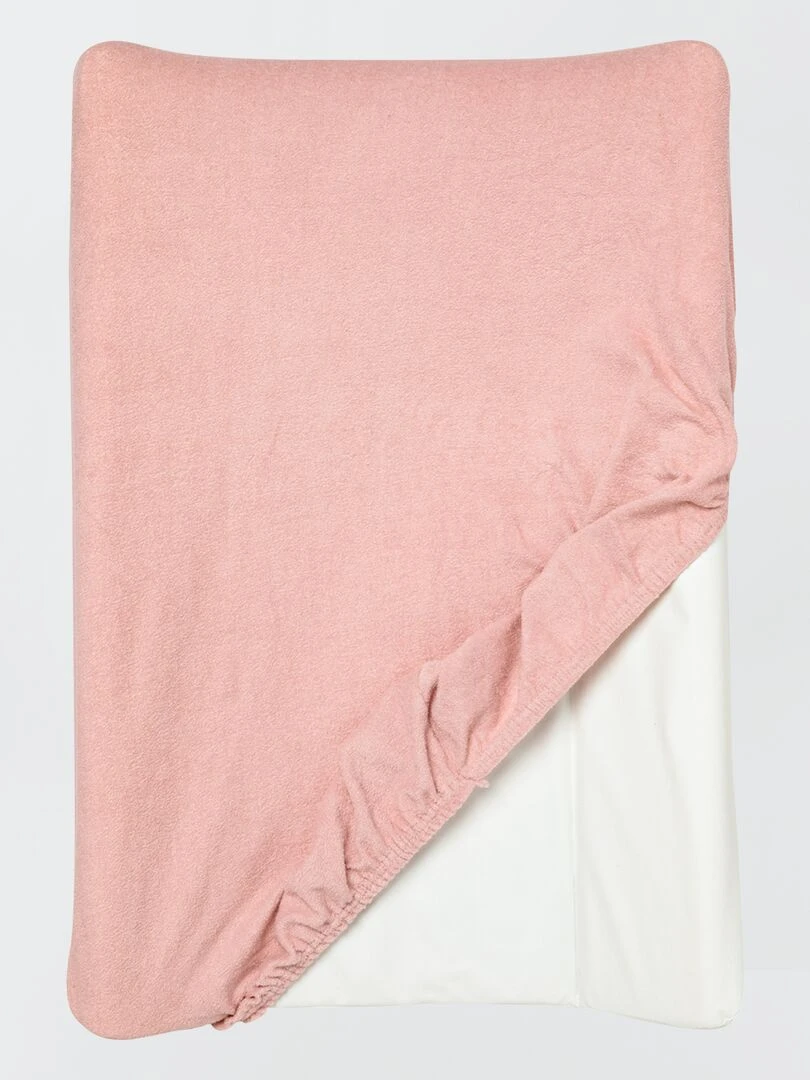 Housse de matelas à langer Rose
