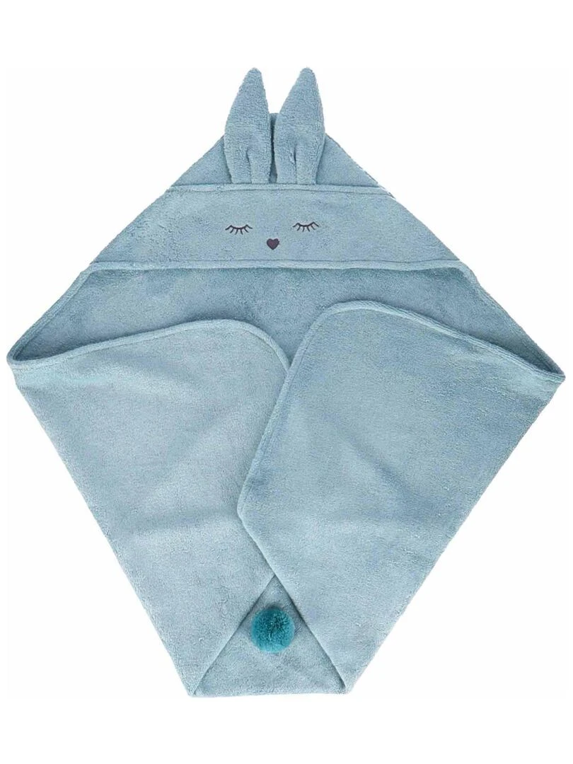 Cape de bain 100% bambou Lapinou Bleu