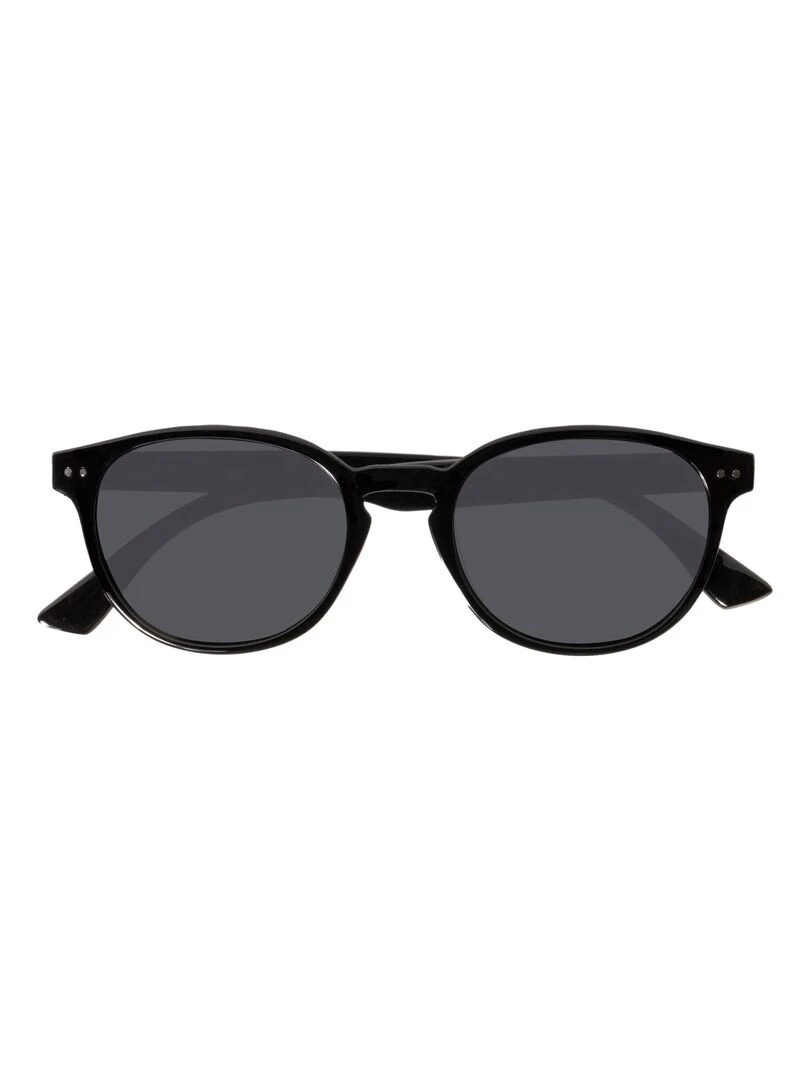 Lunettes de soleil recyclées Mixte finition gomme Noir Noir