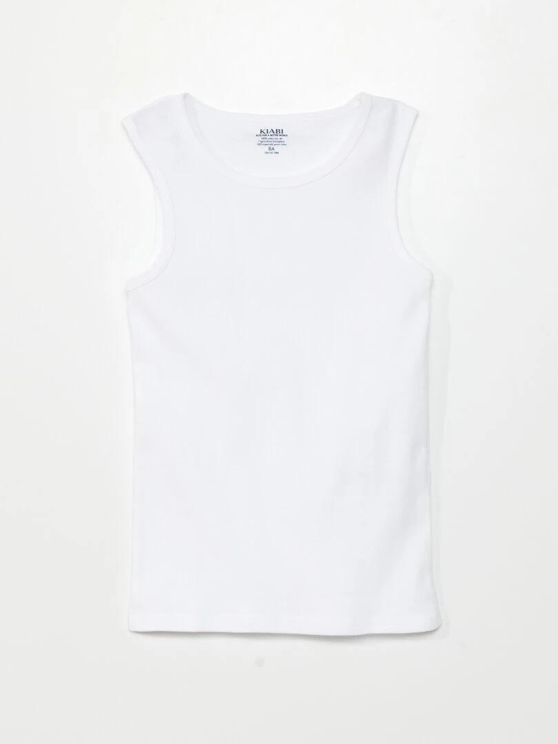 Lot de 3 débardeurs   Blanc