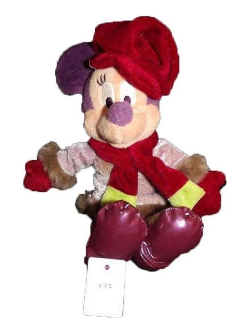 doudou Disney Souris Violet gant manteau echarpe Minnie Pantin Violet