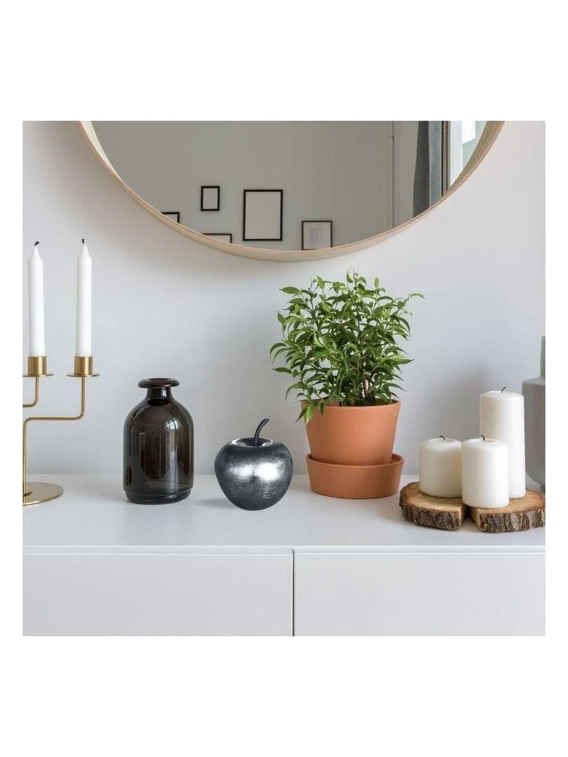 Pomme décorative design Argent Ø16 Gris