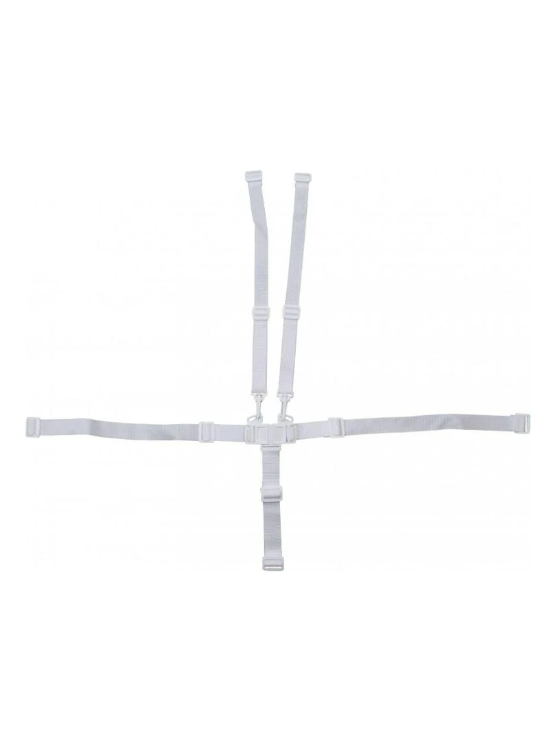 Harnais de sécurité 5 points pour chaise haute enfant Monsieur Bébé Ptit Blanc