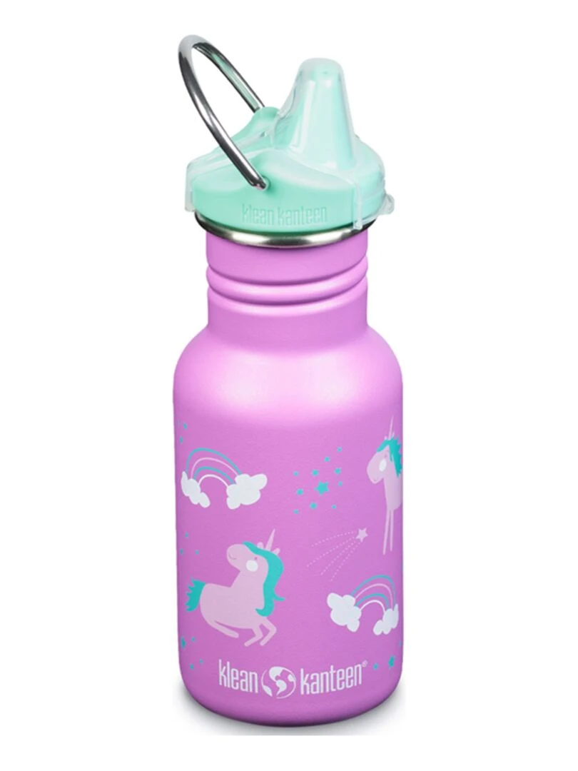 Gourde Inox 355 ml bouchon Sippy Unicorns Rose
