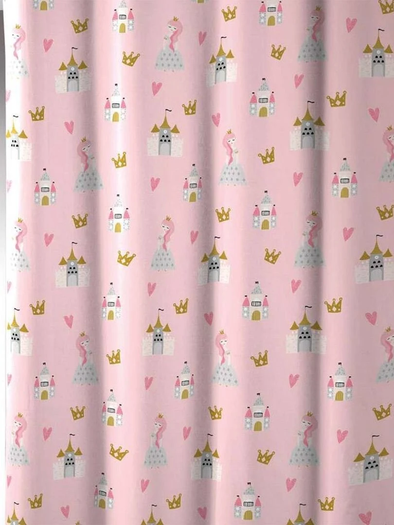 Rideau à œillets 140x240 microfibre Hermine Rose