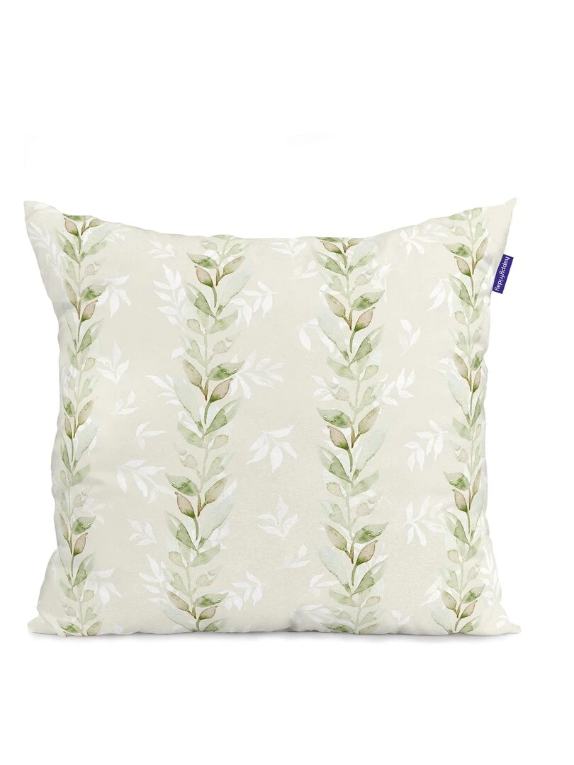 Housse de coussin Riomaggiore "Happyfriday" Blanc