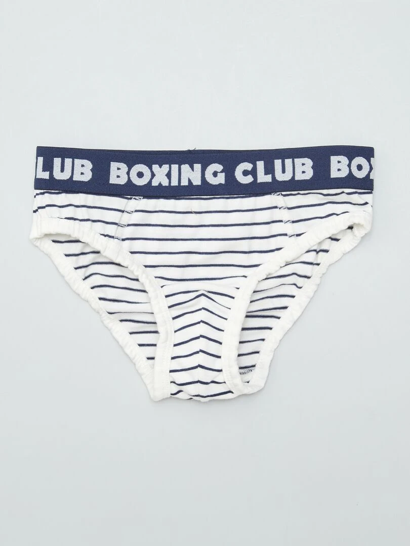 Lot de 3 slips avec imprimé   Marron/blanc/gris